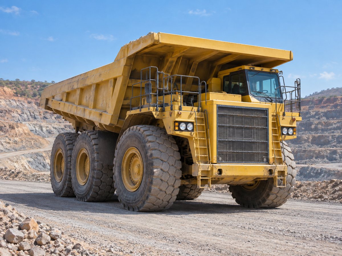 Camion benne minier